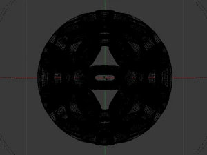 K&uuml;resel Desen Simetrisi 3D Model