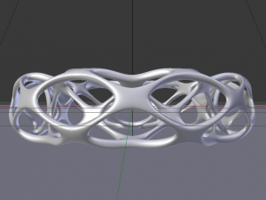 Voronoi Style Bracelet 3D Model