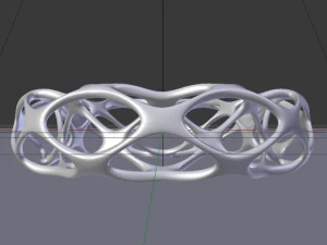 Voronoi Style Bracelet 3D Model