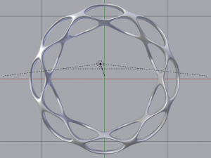 Voronoi Style Bracelet 3D Model