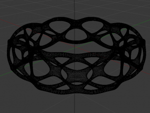 Voronoi Style Bracelet 3D Model