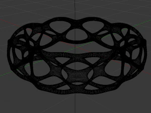 Voronoi Style Bracelet 3D Model