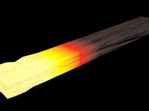 Erhitztes Metall 3D Modell