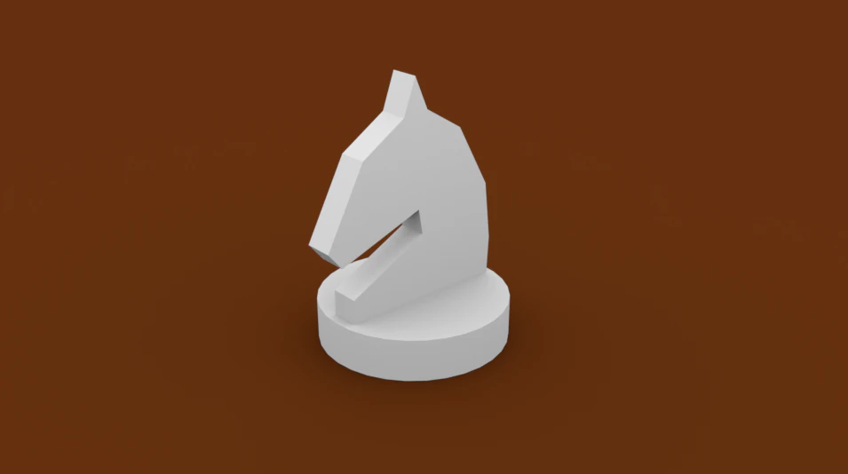 Knight Chess Piece 3D Model .c4d .max .obj .3ds .fbx .stl .blend