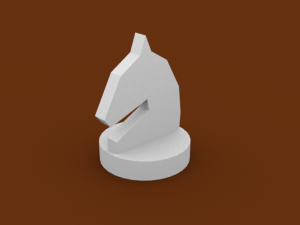 Knight Chess Piece 3D Model