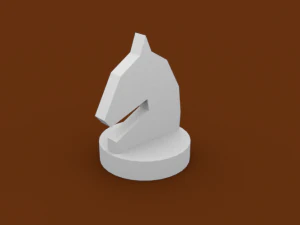 Knight Chess Piece 3D Model