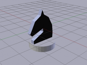 Knight Chess Piece 3D Model