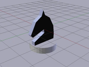 Knight Chess Piece 3D Model