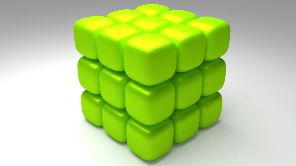 3D Cube 3D Model .c4d .max .obj .3ds .fbx .stl .blend 