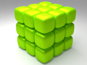 3D 큐브 3D 모델
