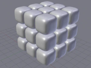 3D Cube 3D Model