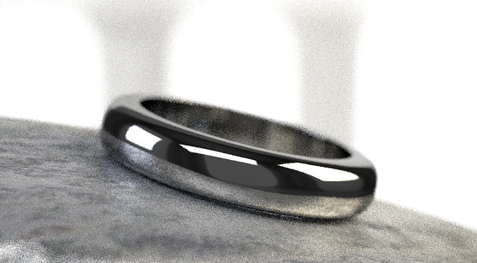 Silver Ring 3D Model .c4d .max .obj .3ds .fbx .stl .blend