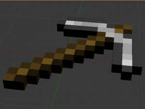 Minecraft Pickaxe 3D Модель