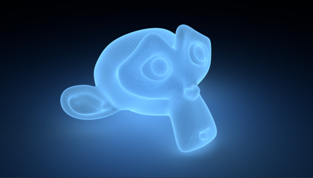 Hologram Shader 3D Model .c4d .max .obj .3ds .fbx .stl .blend 