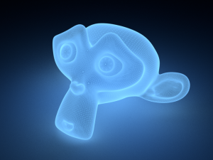 Hologram Shader 3D Model