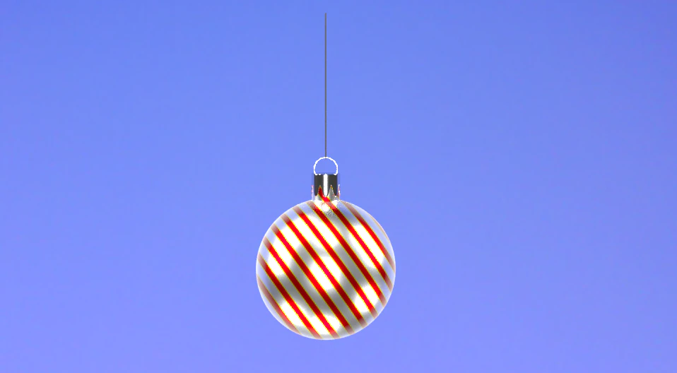 Christmas Ball 3D Model .c4d .max .obj .3ds .fbx .stl .blend 