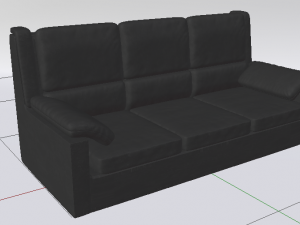 Leather Sofa 3D Model