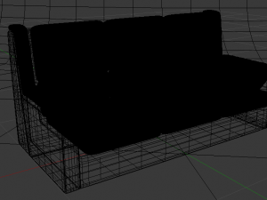 Leather Sofa 3D Model