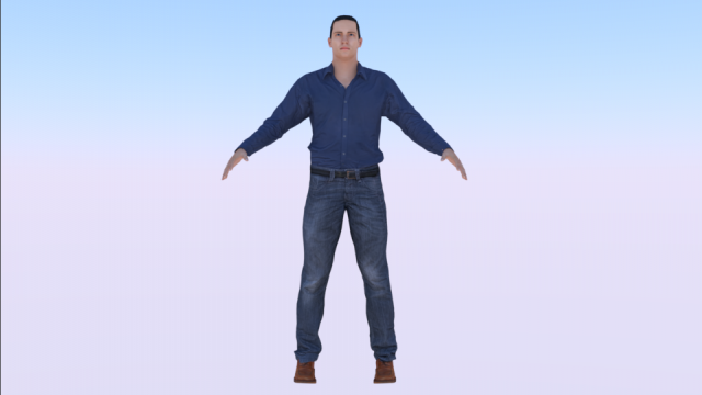 Human 3Dモデル .c4d .max .obj .3ds .fbx .stl .blend 