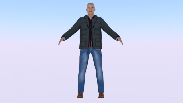 Human 3Dモデル .c4d .max .obj .3ds .fbx .stl .blend
