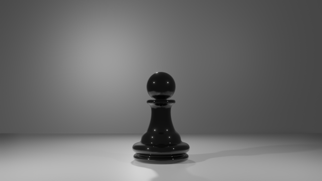 Pawn Black - made in Blender 3D Model .c4d .max .obj .3ds .fbx .stl .blend 