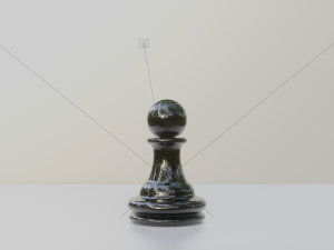 Pawn Black - made in Blender 3D Model