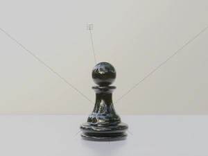 Pawn Black - made in Blender 3D Model