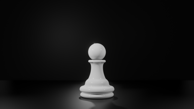 Pawn White - made in Blender 3D Модель .c4d .max .obj .3ds .fbx .stl .blend 