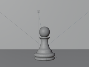 Pawn White - made in Blender 3D Модель