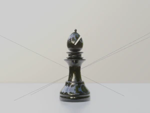 Bishop Black - made in Blender 3D Model