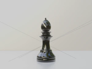 Bishop Black - made in Blender 3D Model