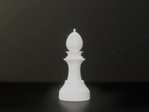 Bishop White - made in Blender 3D Model