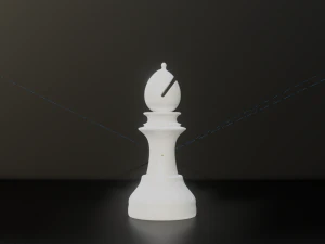 Bishop White - made in Blender 3D Model