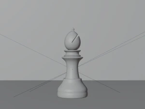 Bishop White - made in Blender 3D Model