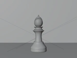 Bishop White - made in Blender 3D Model