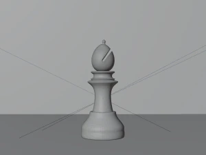 Bishop White - made in Blender 3D Model