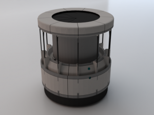Sci-Fi Dropper 01 3D Model