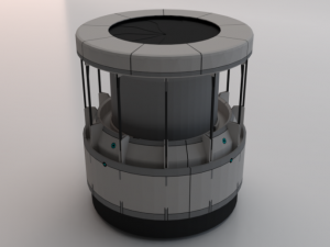Sci-Fi Dropper 01 3D Модель