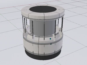 Sci-Fi Dropper 01 3D Model