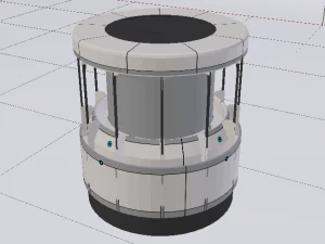 Sci-Fi Dropper 01 3D Model