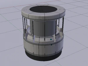 Sci-Fi Dropper 01 3D Model