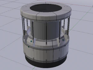 Sci-Fi Dropper 01 3D Model
