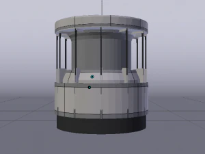 Sci-Fi Dropper 01 3D Model