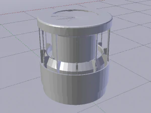 Sci-Fi Dropper 01 3D Model