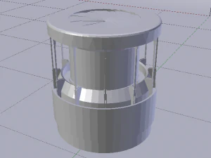 Sci-Fi Dropper 01 3D Model