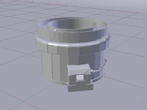 Sci-Fi Dropper 02 3D Model