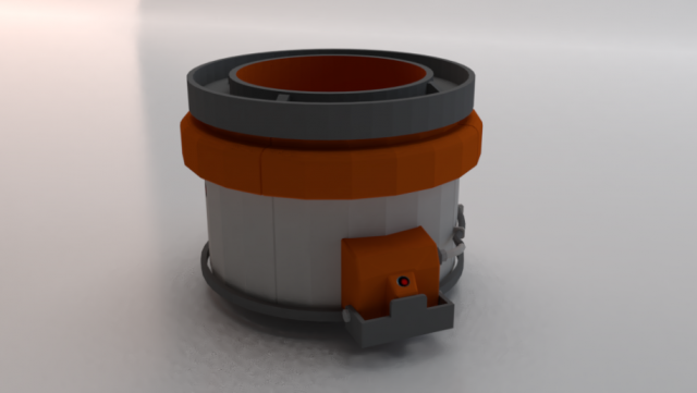 Sci-Fi Dropper 03 3D Model .c4d .max .obj .3ds .fbx .stl .blend 