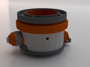 Sci-Fi Dropper 03 3D Model