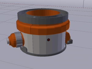 Sci-Fi Dropper 03 3D Model