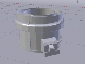 Sci-Fi Dropper 03 3D Model